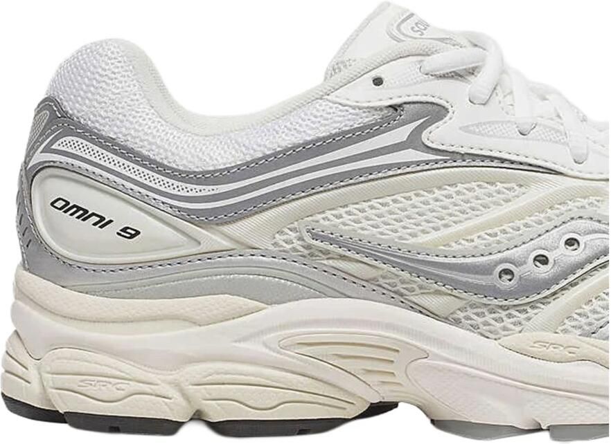 Saucony Progrid Omni 9 Sneakers Heren Wit Mesh Synthetisch
