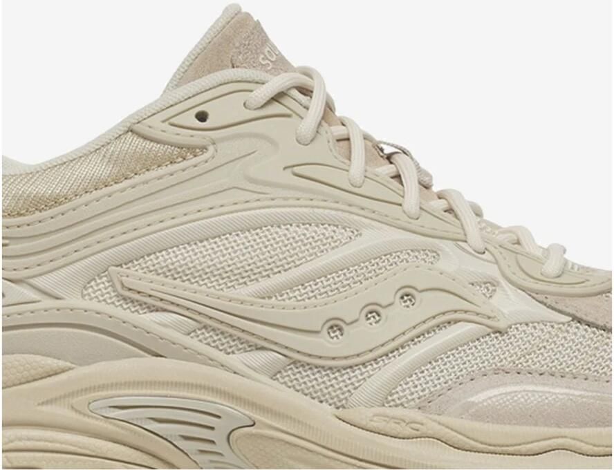 SAUCONY Lage Sneakers Dames Progrid Omni 9 W Maat: 39 Materiaal: Mesh Kleur: Beige