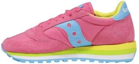 Saucony Roze Leren Sneakers met Rubberen Zool