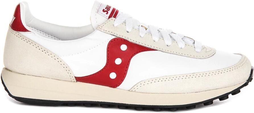 Saucony Wit Rood Unisex Sneaker Trainer 80 - Foto 3