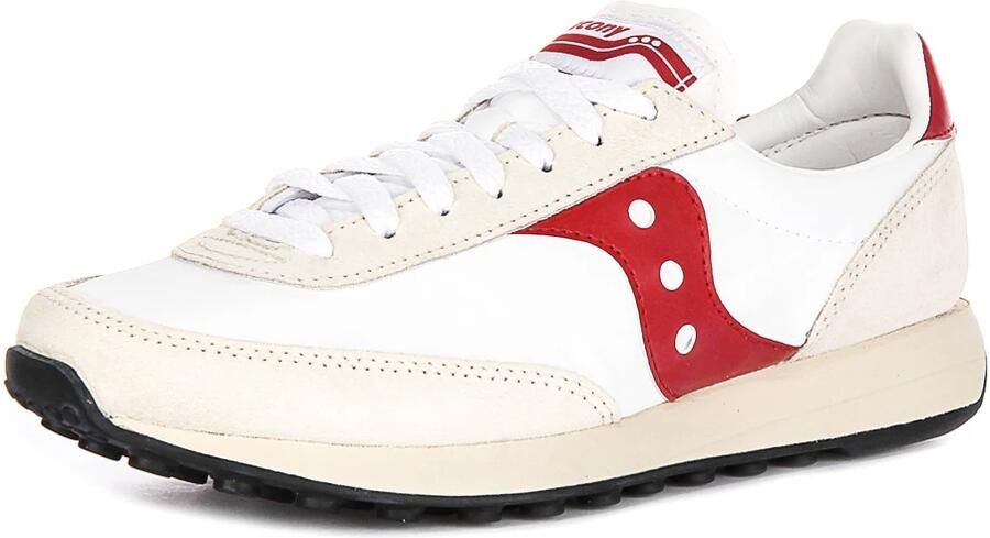 Saucony Wit Rood Unisex Sneaker Trainer 80 - Foto 2