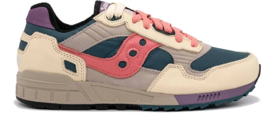 Saucony Shadow 5000 Mesh Leren Sneakers Geel Multicolor Heren