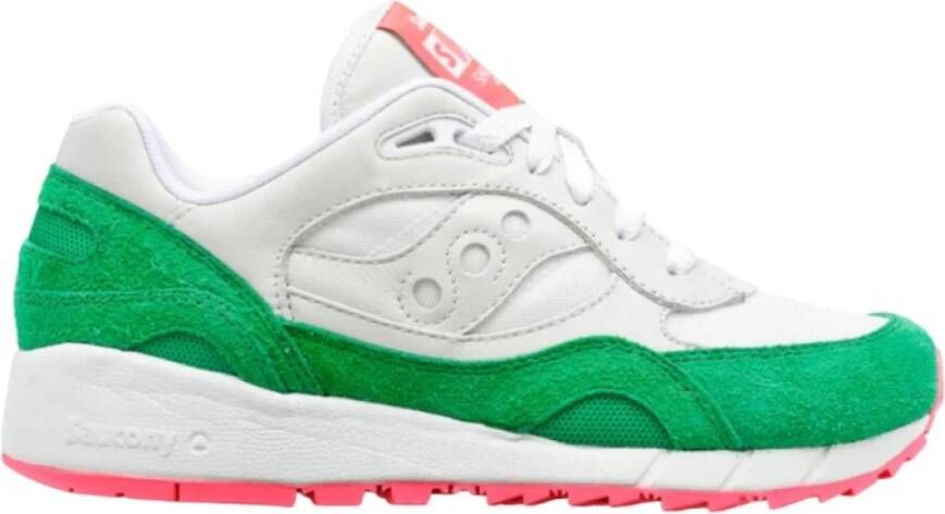 Saucony Stoffen en Suède Sneakers met Rubberen Zool Green Heren