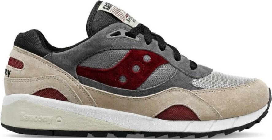 Saucony Klassieke hardloopschoenen met beige rood en zwart design Multicolor Heren