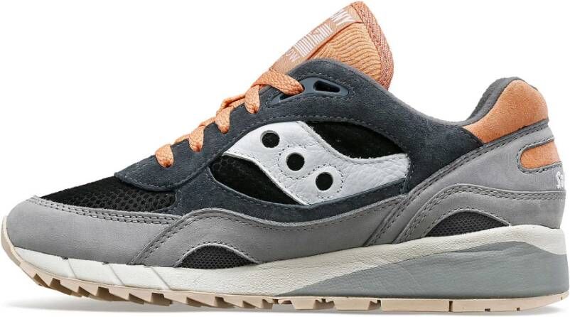 Saucony Grijze Zwarte Shadow 6000 Hardloopschoenen Gray