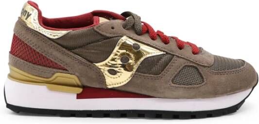 Saucony Logo Sneakers Suède Nylon Rubber Zool Multicolor Dames