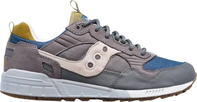 Saucony Unisex Leren en Textiele Sneakers Gray Heren