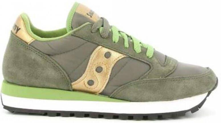 Saucony women's shoes suede trainers sneakers Jazz o Groen Dames