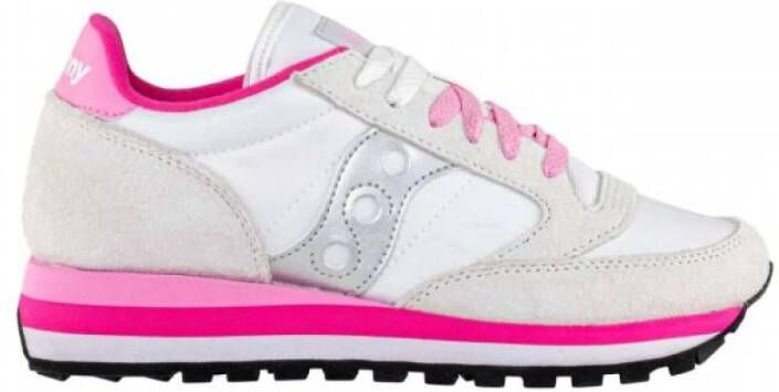 Saucony Stijlvolle Jazz Triple Cht Gray Pink Sneakers voor Dames Meerkleurig Dames