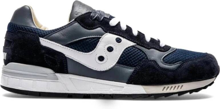 Saucony Platform Sneakers met Stoffen en Suède Bovenwerk Blue