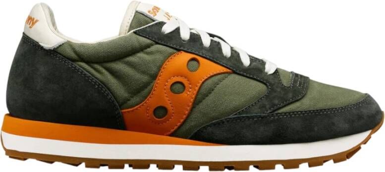 Saucony Groene Sneakers met Stonewash Design Multicolor Heren