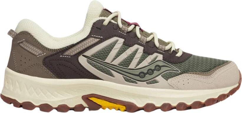 SAUCONY Lage Sneakers Heren Grid Peak M Maat: 44 Materiaal: Mesh Kleur: Groen