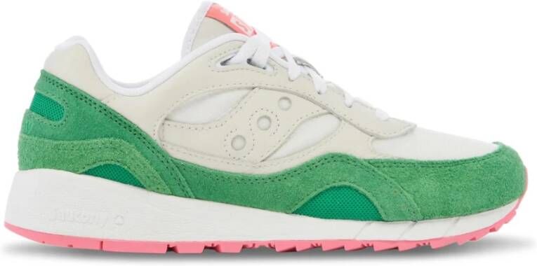 Saucony Stoffen en Suède Sneakers met Rubberen Zool Green Heren