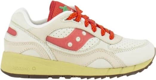 Saucony Unisex Leren Sneakers White Heren