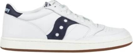Saucony Witte Leren Sportschoenen White Heren