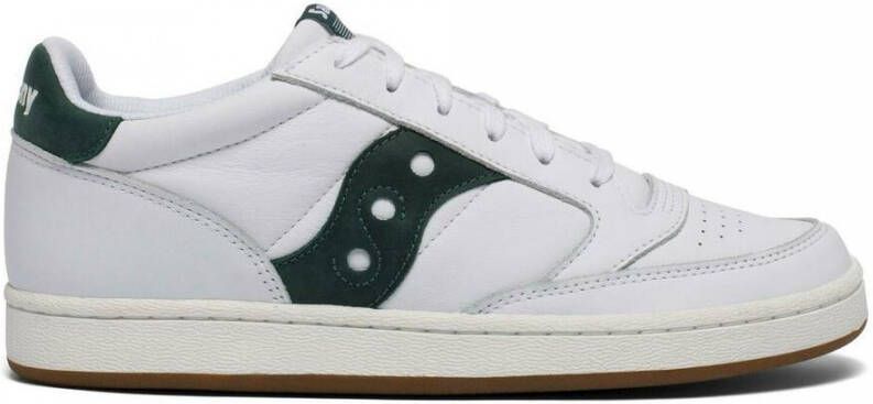 Saucony Wit-Groene Jazz Court Sneakers White Unisex