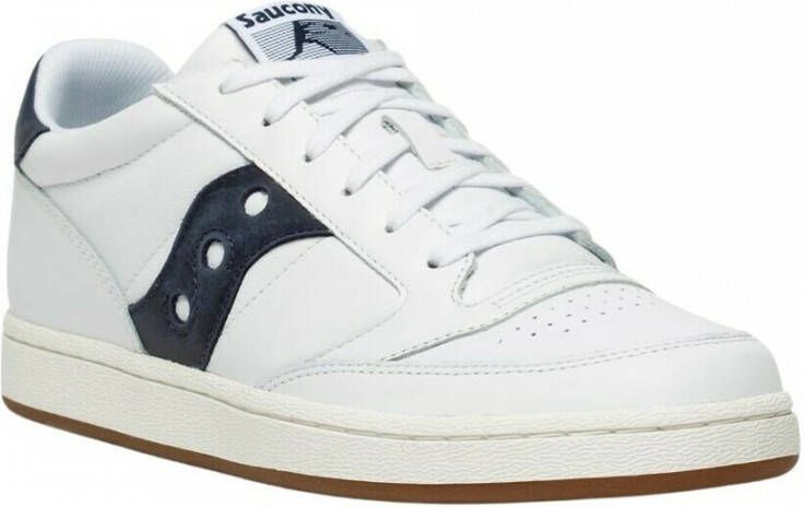Saucony Witte Leren Sportschoenen White Heren