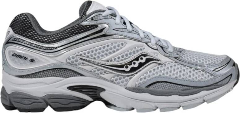 Saucony Progrid Omni 9 Heren Schoenen Grijs Maat: 44.5 Mesh Synthetisch Foot Locker