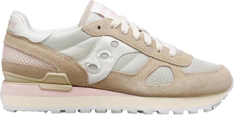 Saucony Beige Sneakers Shadow Original Stijlvol Comfort Multicolor Dames