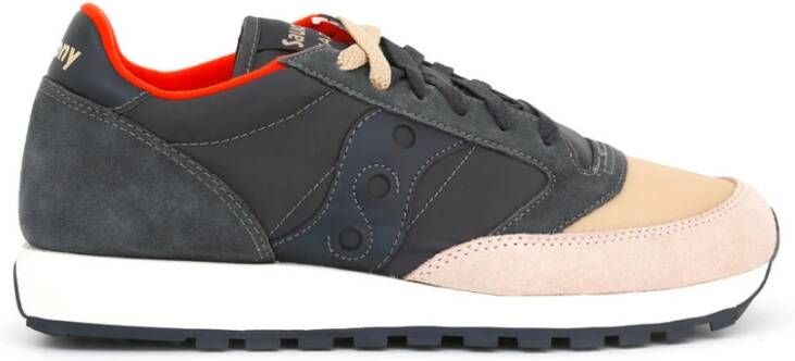 Saucony Unisex Sneakers Synthetisch Materiaal Suède Gray Heren