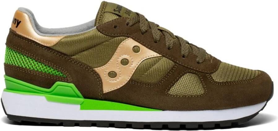Saucony Stijlvolle herensneakers voor maximaal comfort en stijl Groen Heren