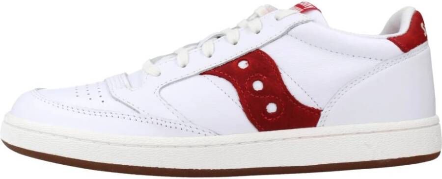 Saucony Stijlvolle Jazz Court Sneakers voor Mannen White Heren