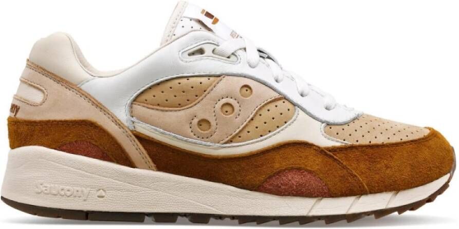 Saucony Stijlvolle Shadow 6000 Sneakers Brown Heren