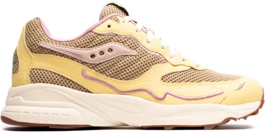 Saucony Stijlvolle Tan Gele Sneakers Geel Dames