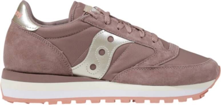 Saucony Suede Leren Damesschoenen Herfst Winter Collectie Purple Dames