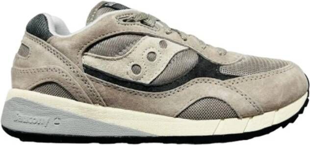 Saucony Shadow 6000 Gray Gray Grijs Suede Lage sneakers Heren