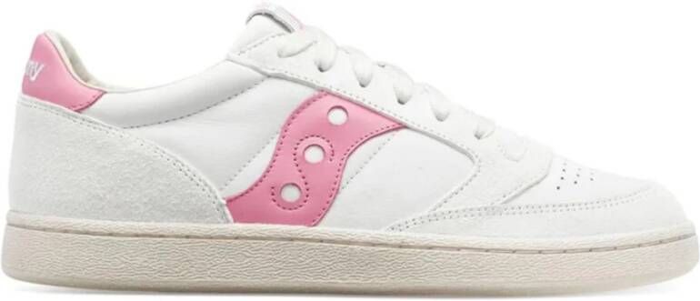 Saucony Unisex Sneakers Synthetisch Materiaal Suède White