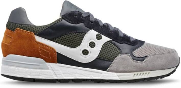 Saucony Platform Sneakers met Stoffen en Suède Bovenwerk Green