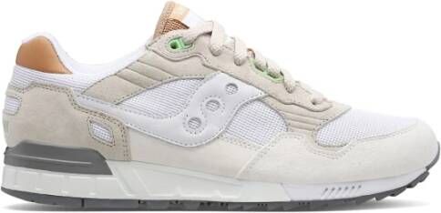 Saucony Wit en Grijs Shadow 5000 Sneakers White Heren