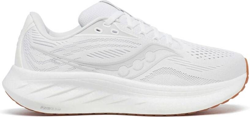 Saucony Wit Gum Ride 18 Hardloopschoenen