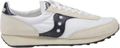 Saucony Witte Veterschoenen met Rubberen Zool