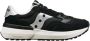 Saucony Bicolor stoffen sneaker damescollectie Black Dames - Thumbnail 9