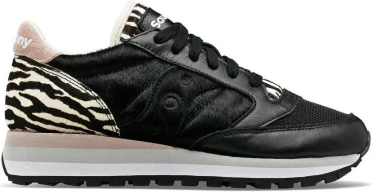 Saucony Leren en Stoffen Jazz Triple Sneakers Black Dames