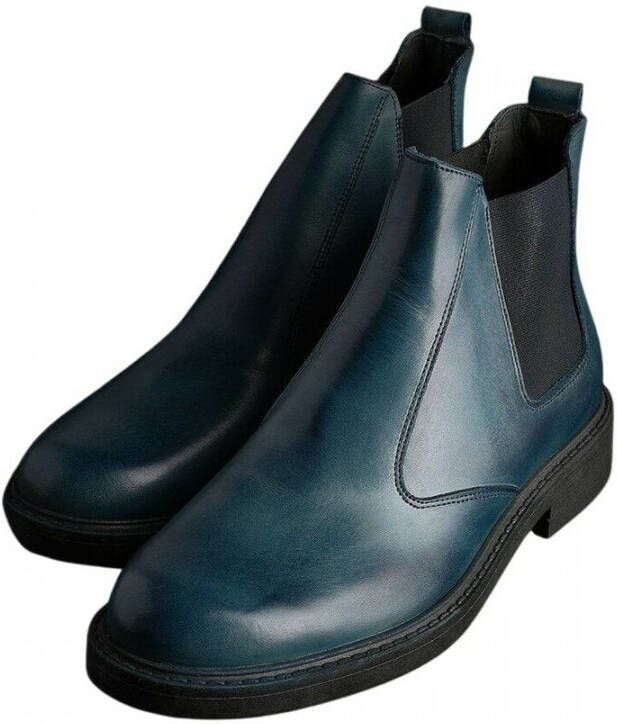 SB 3012 Shoes 401D_Pelle Blauw Heren