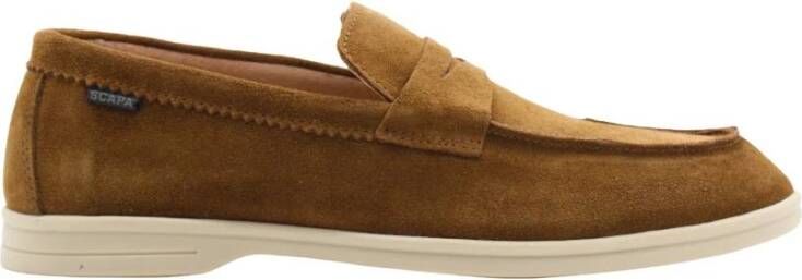 Scapa Amato Moccasin Loafers Brown Heren