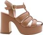 Scapa High Heel Sandals Brown Dames - Thumbnail 15