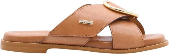 Scapa Stijlvolle Heeled Mules Brown Dames - Foto 12