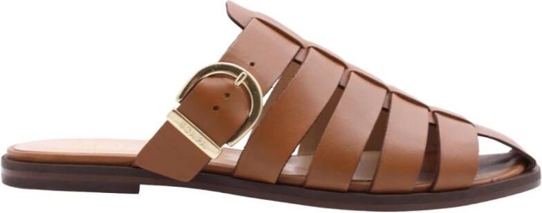 Scapa Stijlvolle Heeled Mules Brown Dames - Foto 10