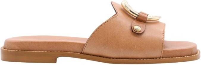 Scapa Stijlvolle Heeled Mules Brown Dames - Foto 13