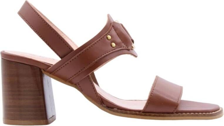 Scapa High Heel Sandals Bruin Dames - Foto 7