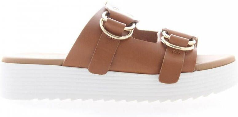 Scapa Stijlvolle Heeled Mules Brown Dames - Foto 14