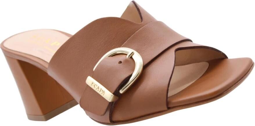 Scapa Stijlvolle Heeled Mules Brown Dames - Foto 7