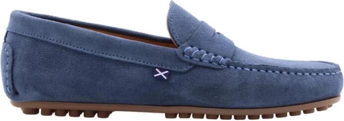 Scapa Stijlvolle Panama Loafers voor Mannen Blue Heren