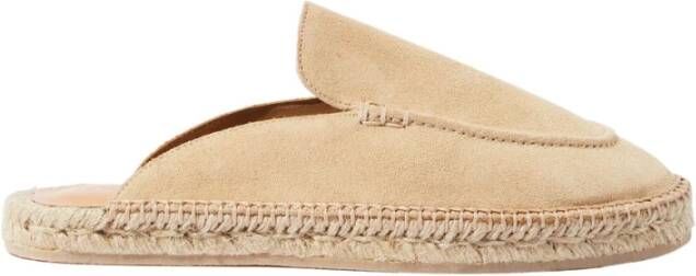 Scarosso Beige Suede Espadrilles Beige Heren