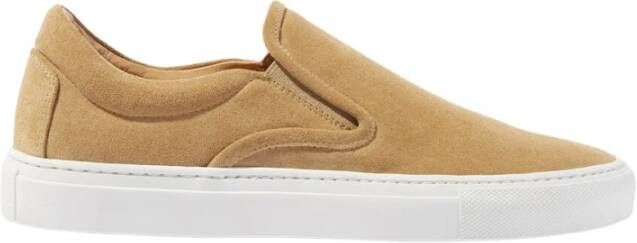 Scarosso Beige Suede Slip-On Sneakers Beige Dames