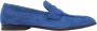 Scarosso Blauwe Suède Penny Loafers Blue Heren - Thumbnail 1